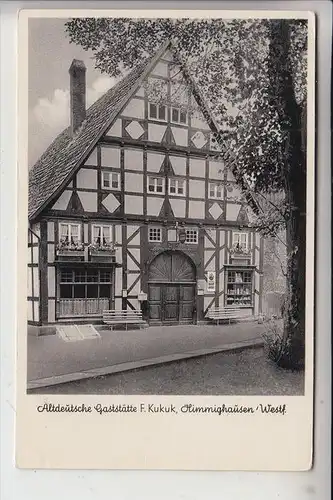 3493 NIEHEIM - HIMMIGHAUSEN, Gaststätte Kukuk, 1963, Brfm. fehlt