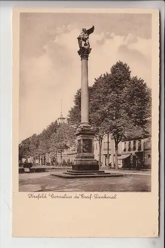 4150 KREFELD, Cornelius de Greif Denkmal