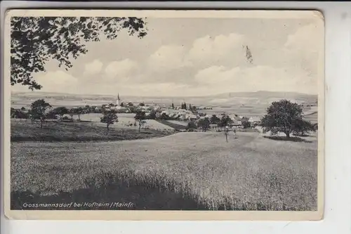 8729 HOFHEIM - GOSSMANNSDORF, Ortsansicht 1940