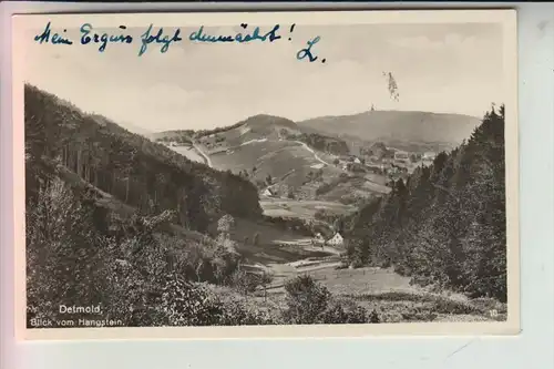 4930 DETMOLD, Blick vom Hangstein, Verlag: Welt-Postkarten-Gesellschaft-Berlin