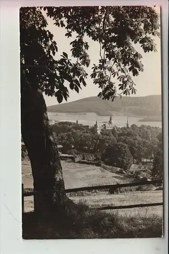 5920 BAD BERLEBURG, Fürstliches Schloss, 195.., Briefmarke fehlt teilweise