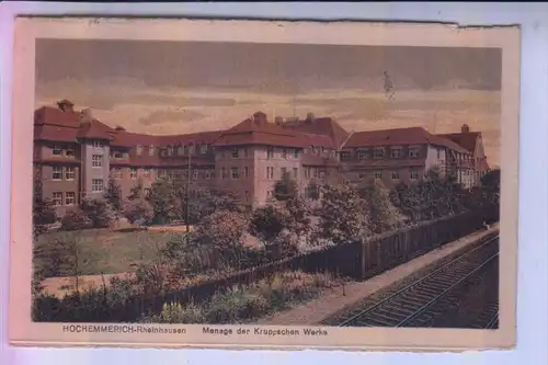 4100 DUISBURG - RHEINHAUSEN, Menage der Kruppschen Werke, 1922