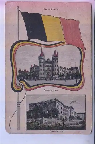 5100 AACHEN, Caserne jaune & rouge, 1921, leicht fleckig