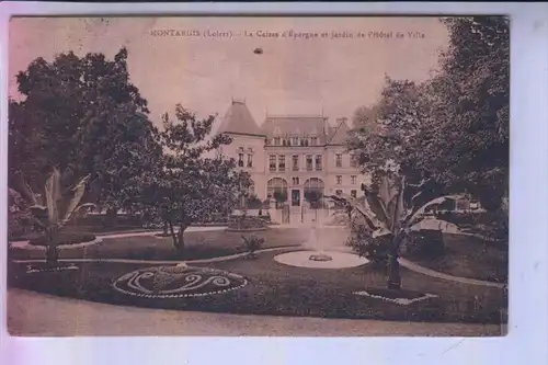 F 45200 MONTARGIS, La Caisse d'Eparges & Jardin de l'Hotel de Ville, kl. Loch - AF