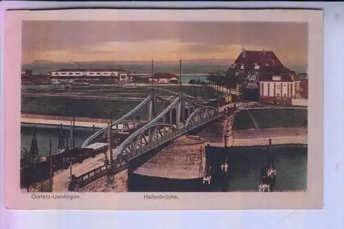 4150 KREFELD - UERDINGEN, Hafenbrücke