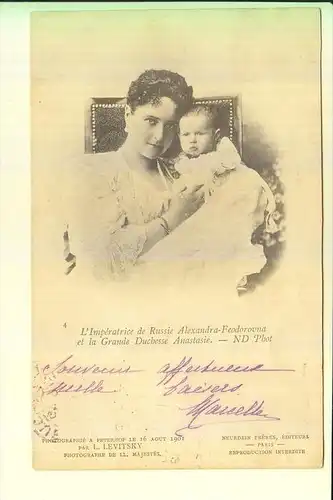 MONARCHIE - RUSSLAND / RUSSIA / RUSSIE - Alexandra-Feodorovna & Anastasia, 1901 Levitsky