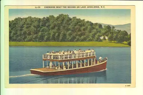 SCHIFFE - BINNENSCHIFFE - Lake Junaluska / USA, Cherokee Boat the second
