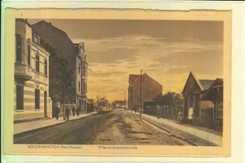 4100 DUISBURG - RHEINHAUSEN - HOCHEMMERICH, Friemersheimerstrasse, 1922, Strassenbahn - Tram