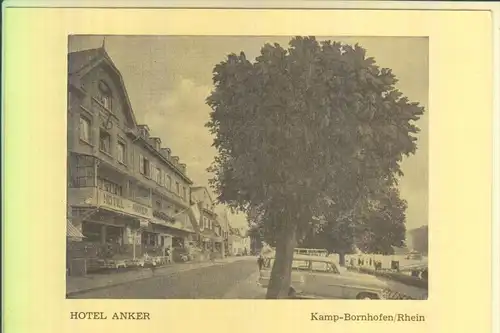 5423 LORELEY - KAMP - BORNHOFEN, Hotel Anker, 50er Jahre, keine AK-Einteilung, AUTO-Opöe Rekord