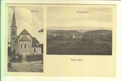 7760 RADOLFZELL - LIGGERINGEN, Ortsansicht & Kirche