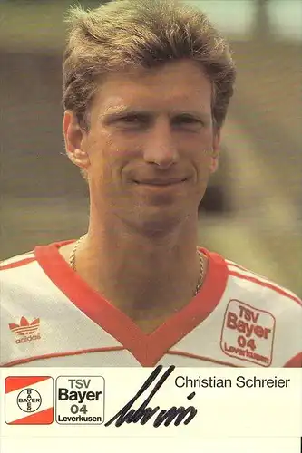 SPORT - FUSSBALL - BAYER LEVERKUSEN - CHRISTIAN SCHREIER - AUTOGRAMM