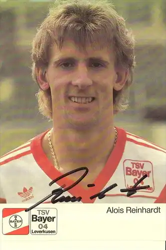 SPORT - FUSSBALL - BAYER LEVERKUSEN - ALOIS REINHARDT - AUTOGRAMM