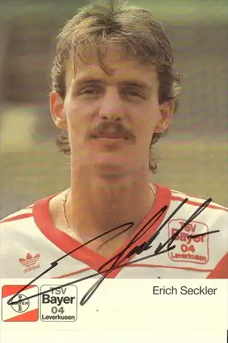 SPORT - FUSSBALL - BAYER LEVERKUSEN - ERICH SECKLER - AUTOGRAMM