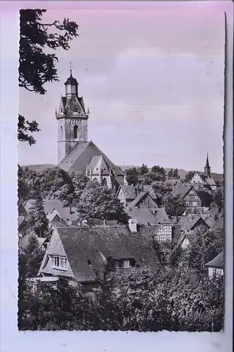 3540 KORBACH, St.Kilianskirche, 1955, Landpoststempel "Rhadern über Korbach"