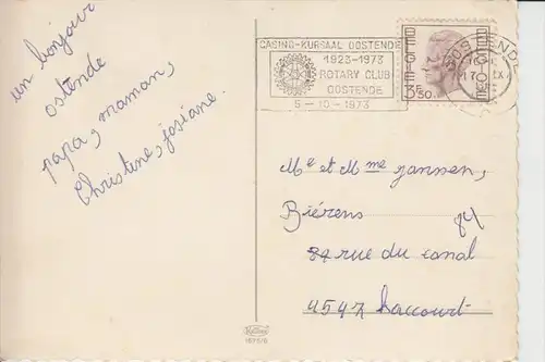 ROTARY, Rotary-Club Oostende, 1923-1973, Werbestempel