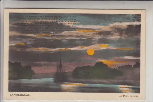 F 29820 LANDERNEAU, Le Port, le soir - Deutsche Feldpost 2. Weltkrieg, 1941