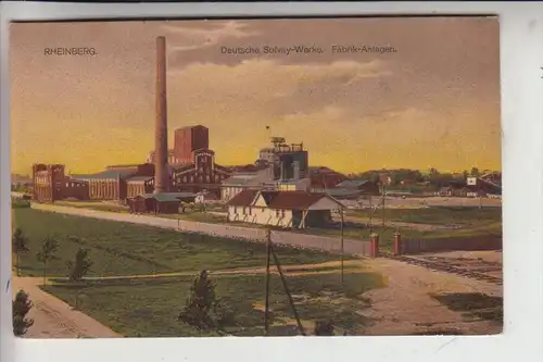 4134 RHEINBERG, Deutsche Solvay-Werke, Fabrik Anlagen, 1920