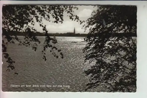 4358 HALTERN, Blick vom See auf die Stadt 1968