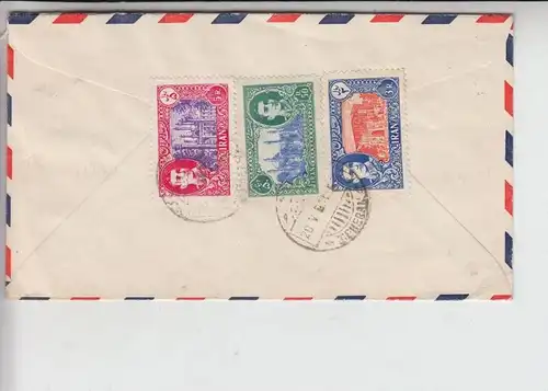 IRAN - PERSIEN - Luftpostbrief Teheran - Neuwied, Michel 799 / 805 / 806