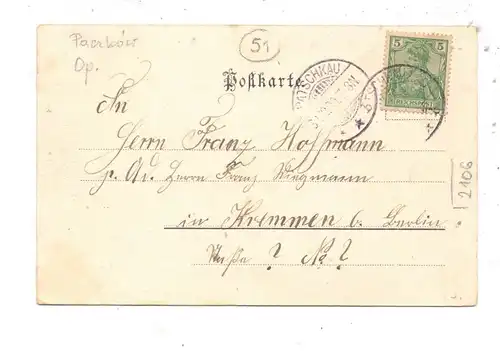 OBER-SCHLESIEN - PATSCHKAU / PACZKOW, Gruss aus..., 1900