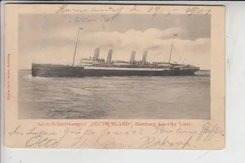 SCHIFFE - OZEAN, "DEUTSCHLAND" Hanburg-Amerika-Linie 1901