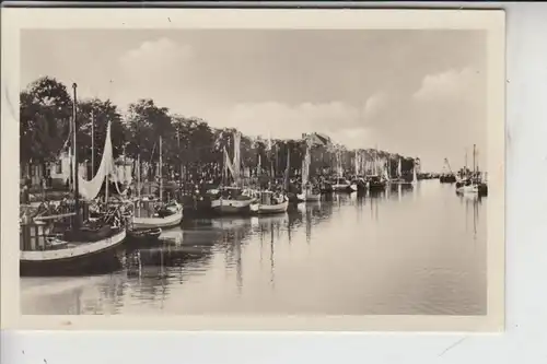 0-2500 ROSTOCK - WARNEMÜNDE, Hafen 1955