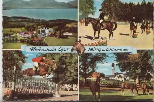 8224 CHIEMING - ISING, Reitschule Gut Ising 1962