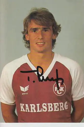 SPORT - FUSSBALL - 1.FC KAISERSLAUTERN 1978 / 79 - THOMAS ALLOFS- Autogramm