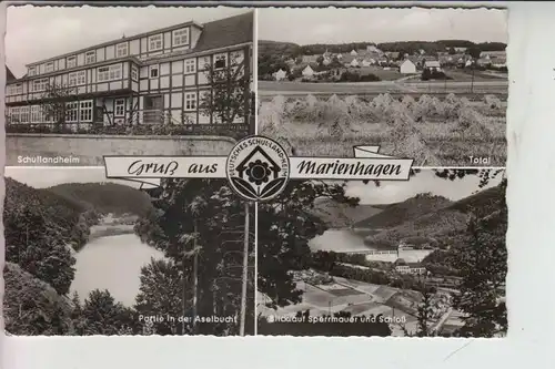 3546 VÖHL - MARIENHAGEN, Landpoost-Stempel "Marienhagen über Korbach" 1961