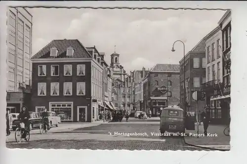 NL - NOORD-BRABANT - s'Hertogenbosch, Visstraat & st. Pieters Kerk 1963