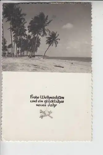 BRASILIEN - RECIFE, Praia Olinda 1951, priv. Weihnachtskarte