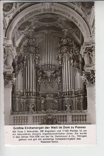 MUSIK - Kirchenorgel - Orgue de l'Eglise - Organ - Organo - PASSAU DOM