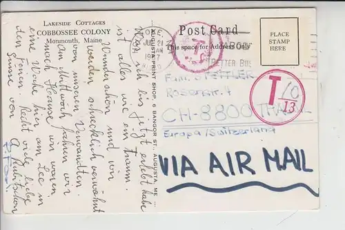 USA - MAINE - MONMOUTH, Cobbossee Colony