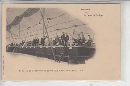 ZIRCUS - CIRCUS, BARNUM & BAILEY, Les Phenomenes, early card - undivided back