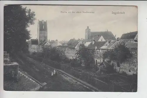 8070 INGOLSTADT, Partie an der alten Stadtmauer