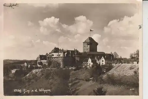 5650 SOLINGEN - BURG, Schloß Burg an der Wupper 1955