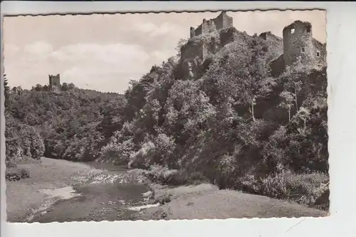 5562 MANDERSCHEID, Lieser mit den Burgen 1957