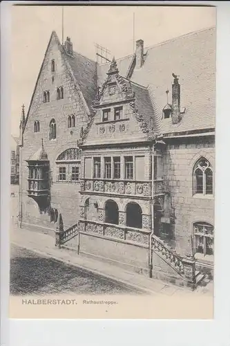 0-3600 HALBERSTADT, Rathaustreppe 1906