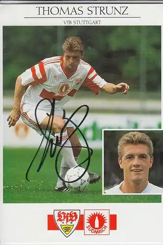 SPORT - FUSSBALL - VFB STUTTGART - THOMAS STRUNZ - AUTOGRAMM