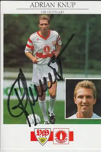 SPORT - FUSSBALL - VFB STUTTGART - ADRIAN KNUP - AUTOGRAMM