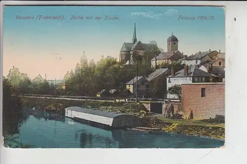 F 08400 VOUZIERS, Feldzug 1914/15, Partie mit der Kirche