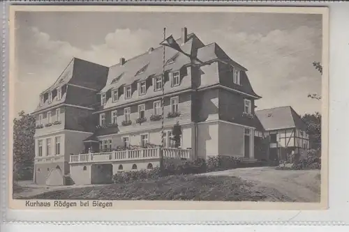 5901 WILNSDORF - OBERSDORF - RÖDGEN, Kurhaus Rödgen 1929