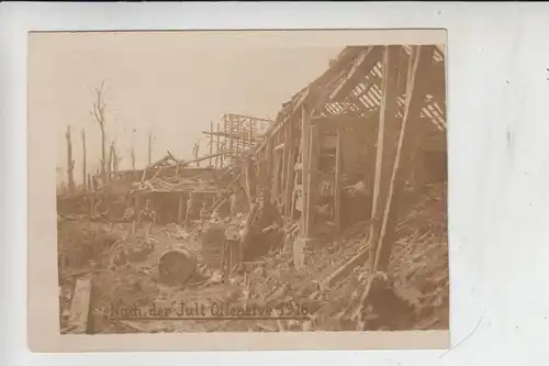 MILITÄR - 1.Weltkrieg - Frankreich "Nach der Juli Offensive 1916" Wahrscheinlich Somme, Photo-AK