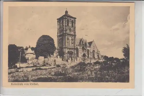 F 08300 RETHEL, Zerstörungen 1.Weltkrieg 1918, Kathedrale, Deutsche Feldpost