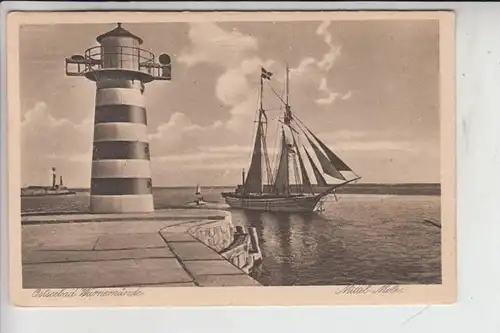LEUCHTTÜRME - lighthouse - vuurtoren - Ostseebad Warnemünde MittelMole, Segelschiff