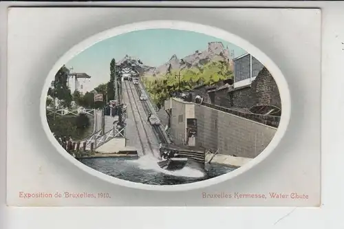 KIRMES - Funfair - Kermis - Fete Foraine - Luna Park,  Water-Chute, Exposition Brussel 1910