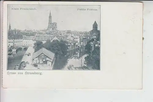 F 67000 STRASBOURG / STRASSBURG, Klein Frankreich, frühe Karte - ungeteilte Rückseite