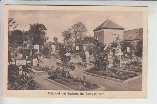 F 02190 BERRY - AU - BAC, 1.Weltkrieg , Friedhof der Sachsen bei Berry.au-Bac 1916