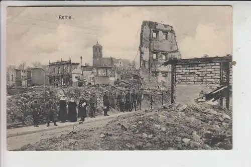 F 08300 RETHEL, Zerstörungen 1.Weltkrieg 1915, Deutsche Feldpost