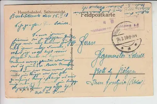 F 08300 RETHEL, Zerstörungen 1.Weltkrieg 1915, Deutsche Feldpost